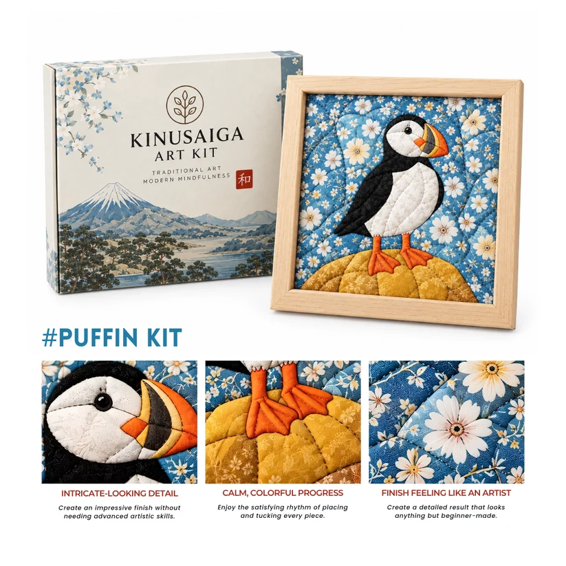 Traditional Japanese Kinusaiga Art Kit