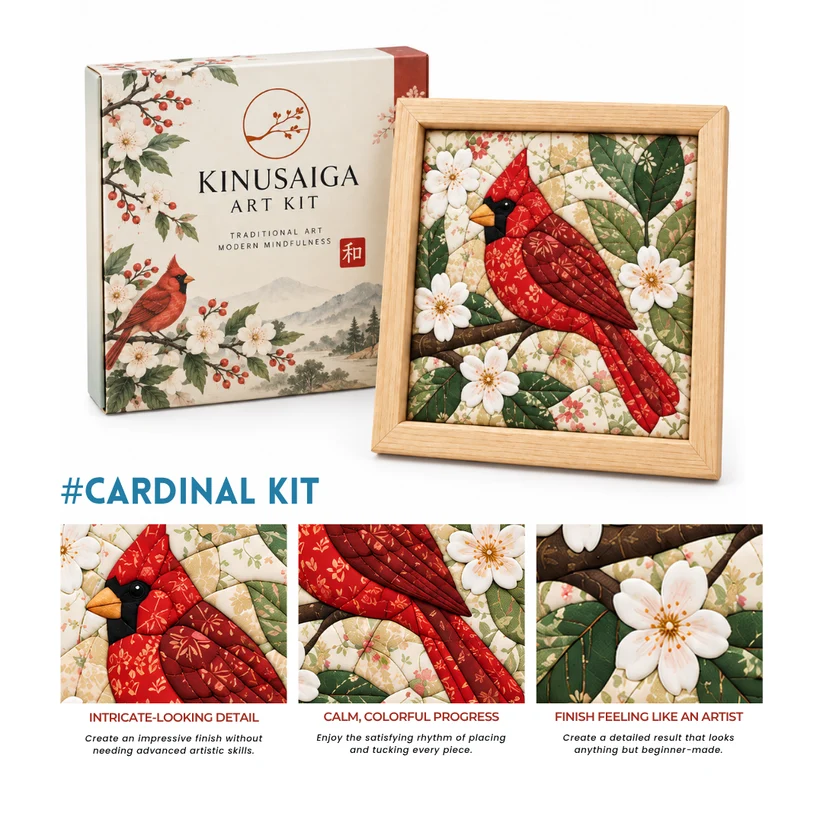 Traditional Japanese Kinusaiga Art Kit