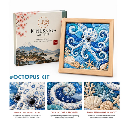 Traditional Japanese Kinusaiga Art Kit