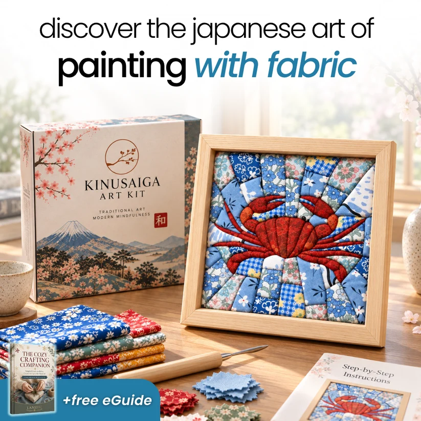 Traditional Japanese Kinusaiga Art Kit