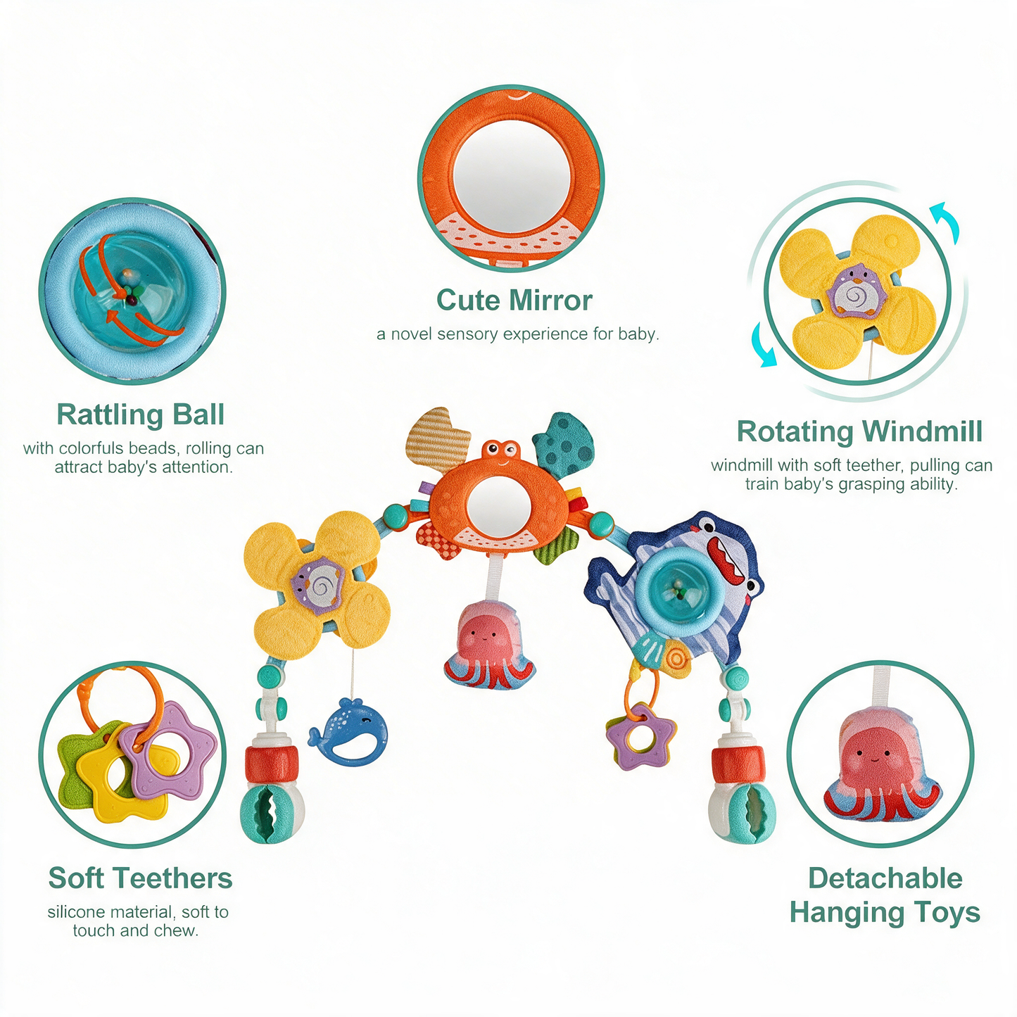 Baby Stroller Hanging Sensory Toy