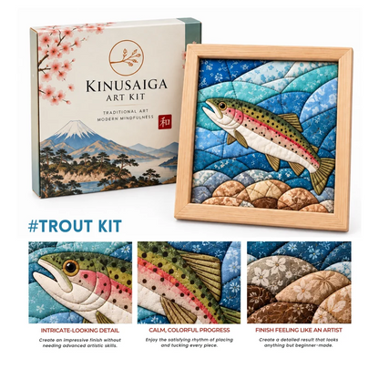 Traditional Japanese Kinusaiga Art Kit