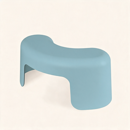 Arc Toilet Stool - Sleek, Smooth Finish with Anti-Slip Pads