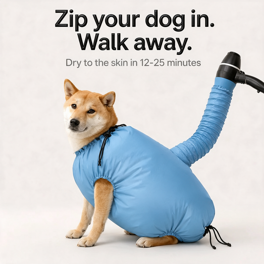 Bemerio™ Drying Bag – Quick Dry Pet Hair Drying Suit for Small, Medium & Large Dogs
