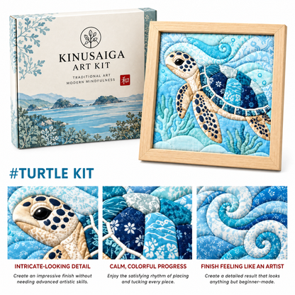 Traditional Japanese Kinusaiga Art Kit